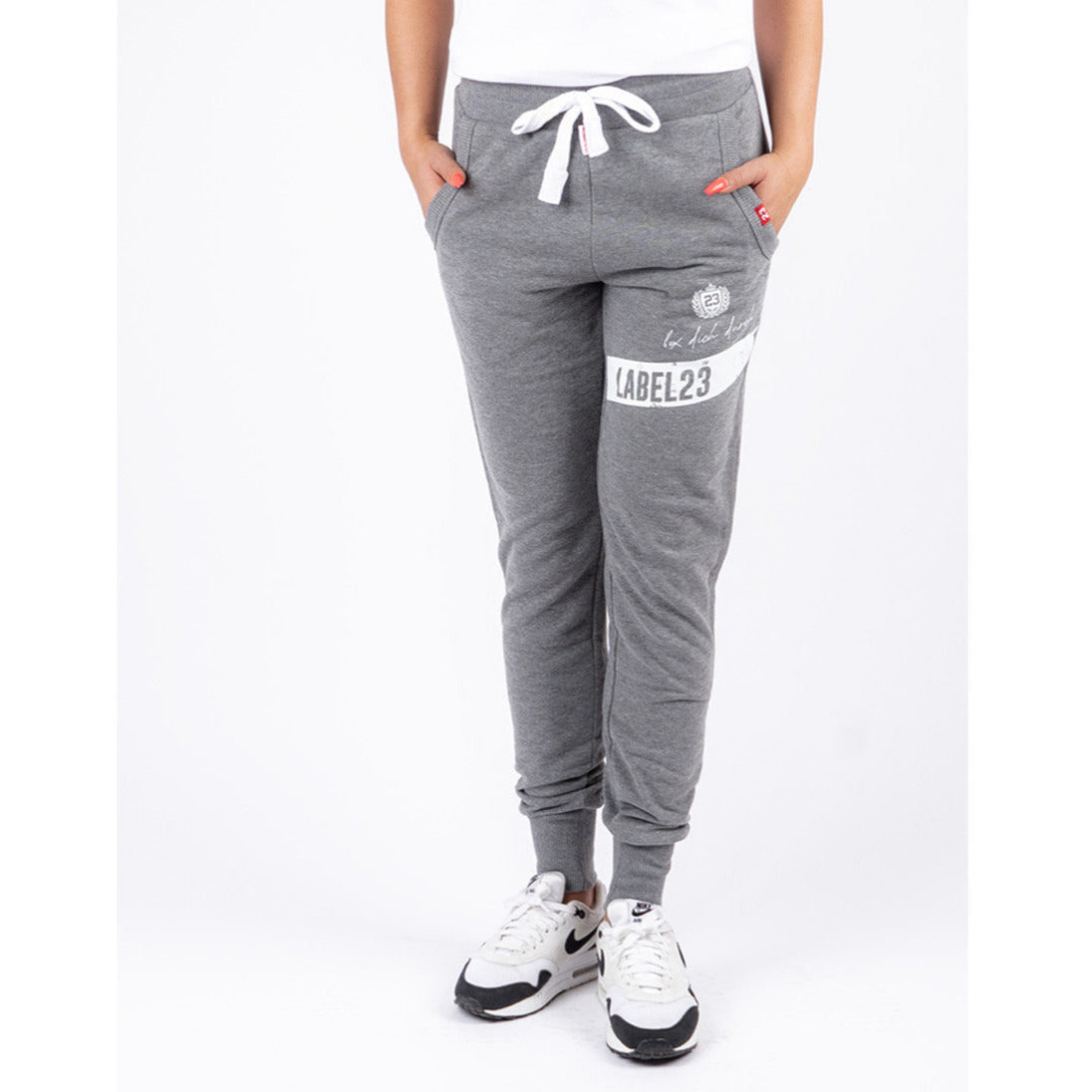 Label 23 Hose "BDD grau meliert" no-limit-fitness-and-fight-shop.myshopify.com