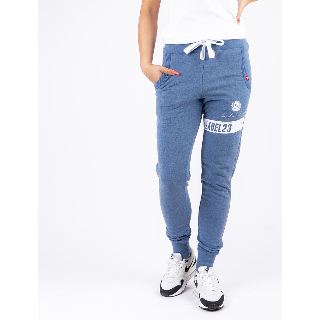 Frauen Jogginghose "BDD marine meliert" no-limit-fitness-and-fight-shop.myshopify.com