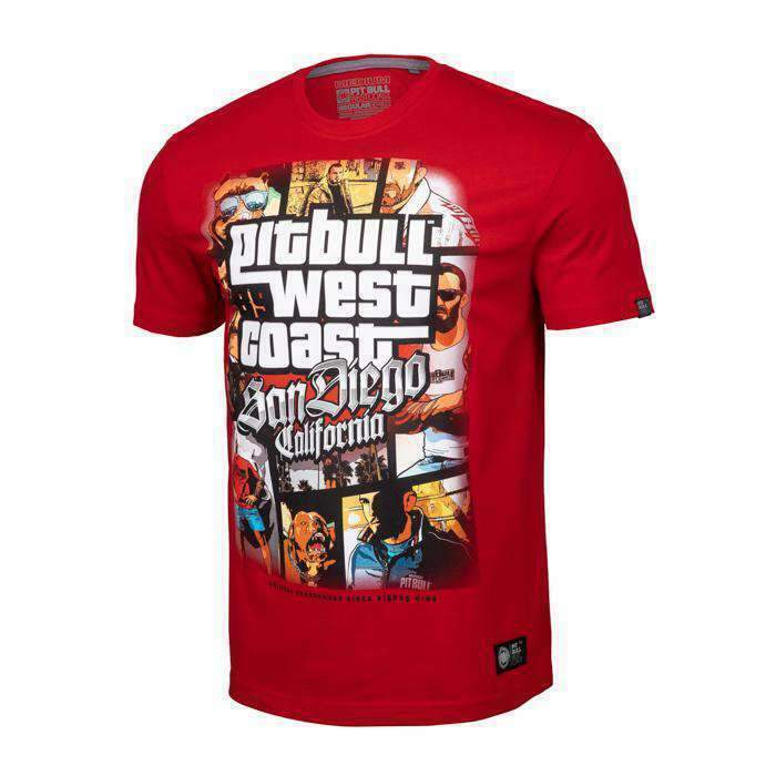 Pitbull West Coast T-Shirt Most Wanted no-limit-fitness-and-fight-shop.myshopify.com