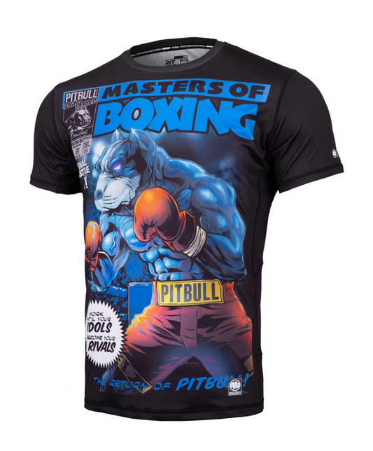 Pitbull Westcoast Mesh T-Shirt "Master of Boxing" no-limit-fitness-and-fight-shop.myshopify.com