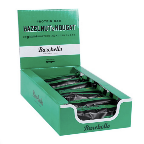 Barebells Protein Bar, 12 x 55 g Riegel, Hazelnut & Nougat no-limit-fitness-and-fight-shop.myshopify.com