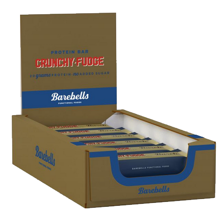 Barebells Protein Bar, 12 x 55 g Riegel, Crunchy-Fudge no-limit-fitness-and-fight-shop.myshopify.com