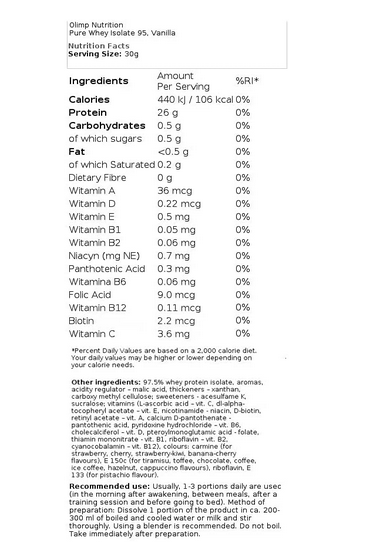 PURE WHEY ISOLATE 95 - 600 G no-limit-fitness-and-fight-shop.myshopify.com