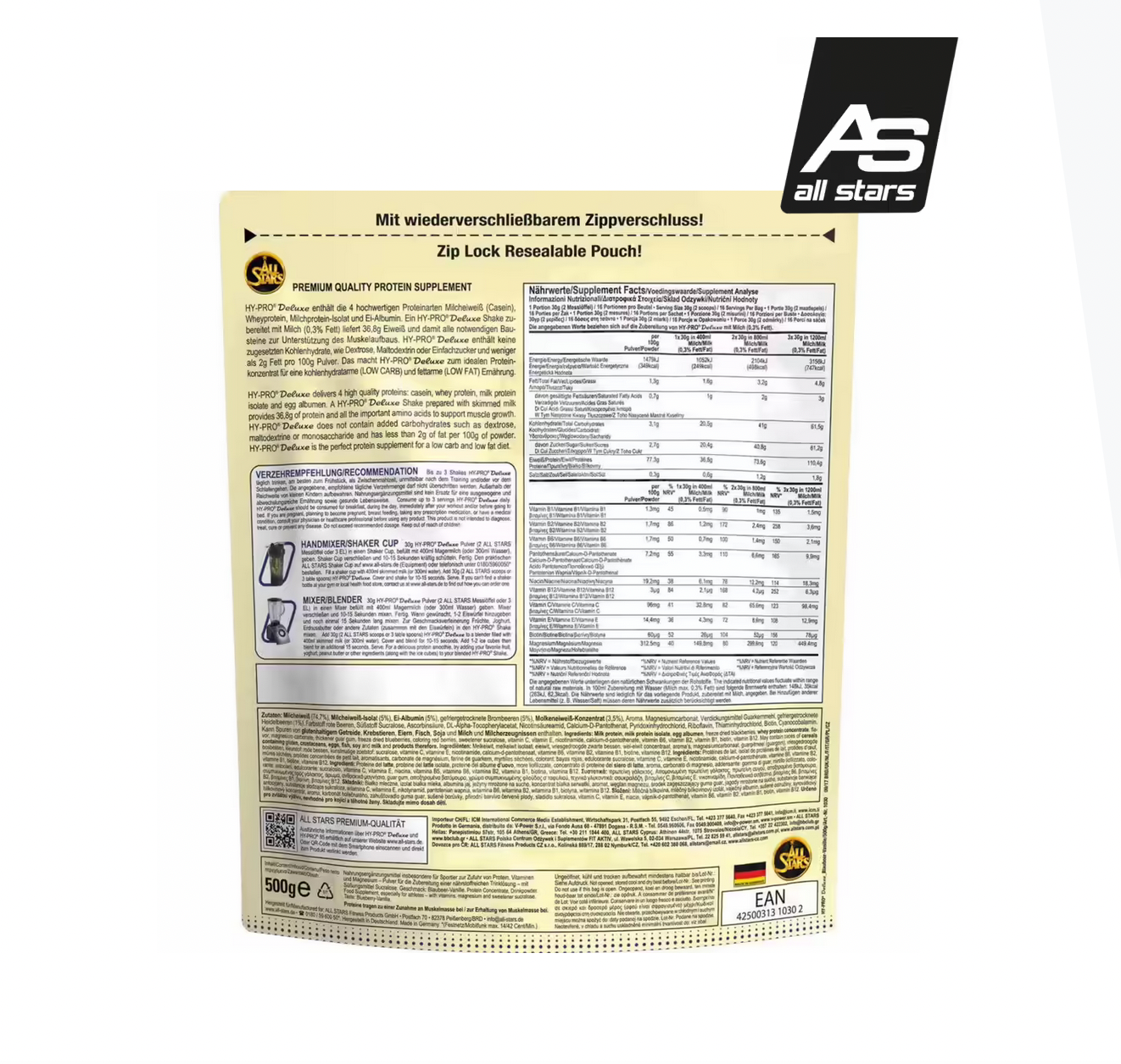 All Stars Hy-Pro Deluxe, 500 g Bag