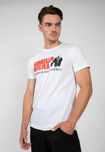 Gorilla Wear - Classic T-shirt - White no-limit-fitness-and-fight-shop.myshopify.com