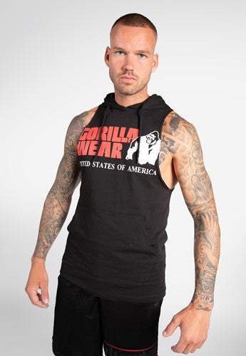 Rogers Hooded Tank Top - Black no-limit-fitness-and-fight-shop.myshopify.com
