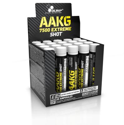 Olimp AAKG 7500 Extreme Shots, 20 x 25 ml Ampullen no-limit-fitness-and-fight-shop.myshopify.com