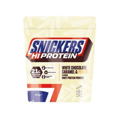 Snickers HI Protein 875g White Choc, Caramel&Peanut no-limit-fitness-and-fight-shop.myshopify.com
