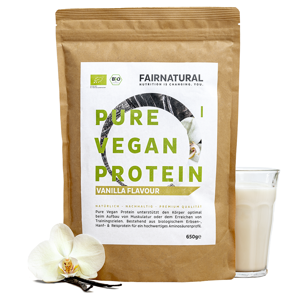 Veganes Proteinpulver Vanille 650g no-limit-fitness-and-fight-shop.myshopify.com