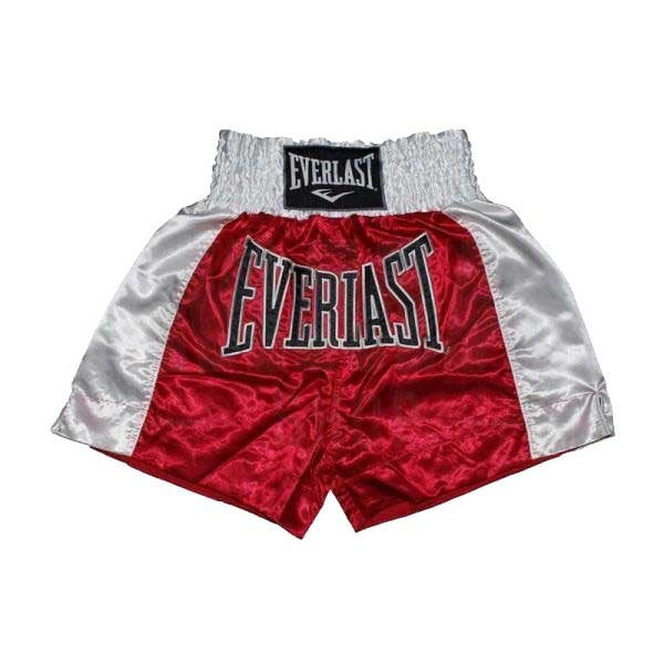 EVERLAST MUAY THAI SHORT TRADITIONELL - ROT/WEISS no-limit-fitness-and-fight-shop.myshopify.com