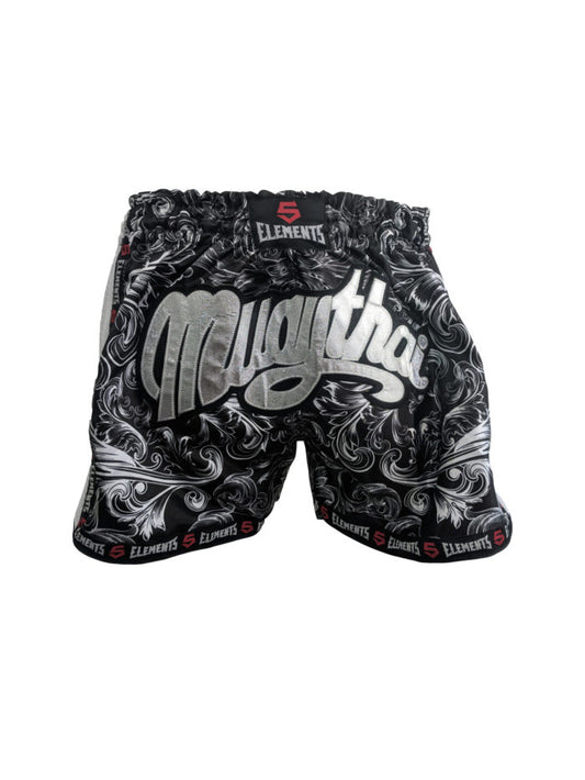 Muay thai shorts grau no-limit-fitness-and-fight-shop.myshopify.com