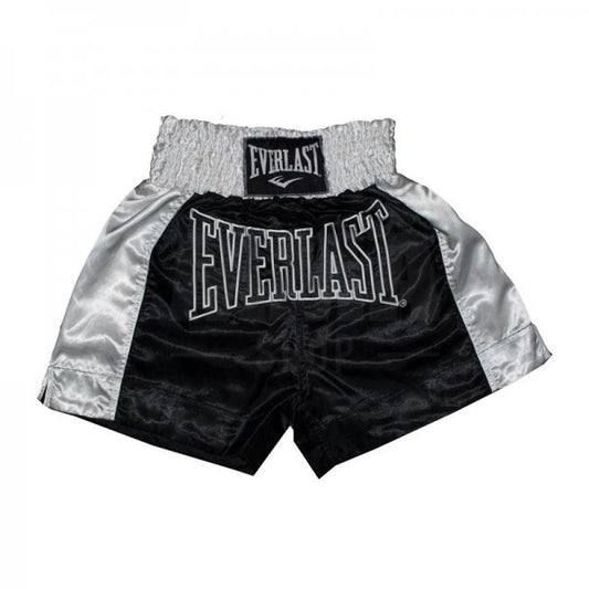 EVERLAST MUAY THAI SHORT TRADITIONELL - SCHWARZ/WEISS no-limit-fitness-and-fight-shop.myshopify.com