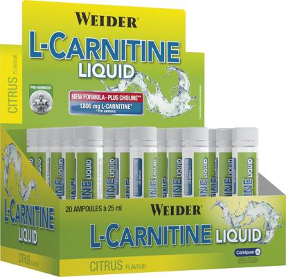 Joe Weider L-Carnitine Liquid, 20 x 25 ml Ampullen no-limit-fitness-and-fight-shop.myshopify.com