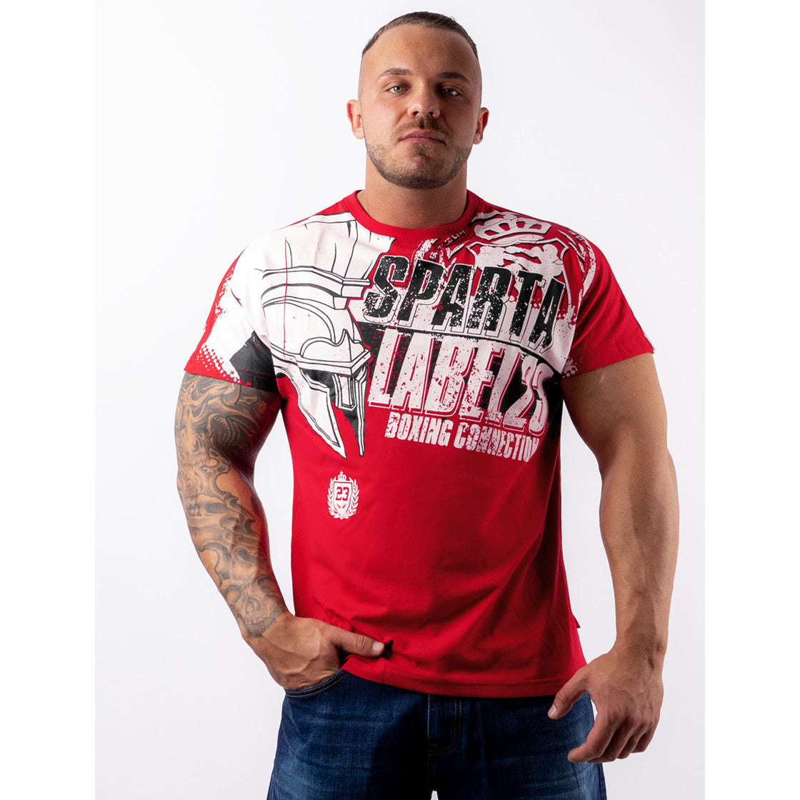 T-Shirt Sparta rot" no-limit-fitness-and-fight-shop.myshopify.com