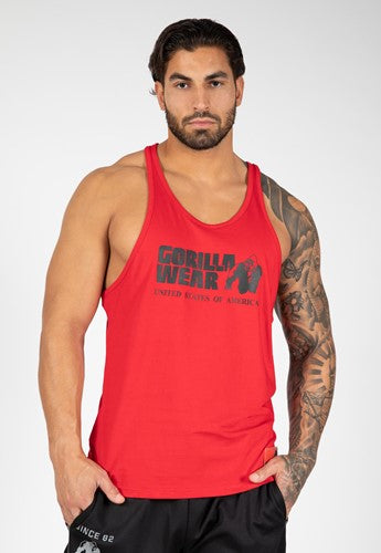 Gorilla Wear - Classic Tank Top - Red no-limit-fitness-and-fight-shop.myshopify.com