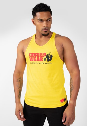 Gorilla Wear - Classic Tank Top - Yellow no-limit-fitness-and-fight-shop.myshopify.com