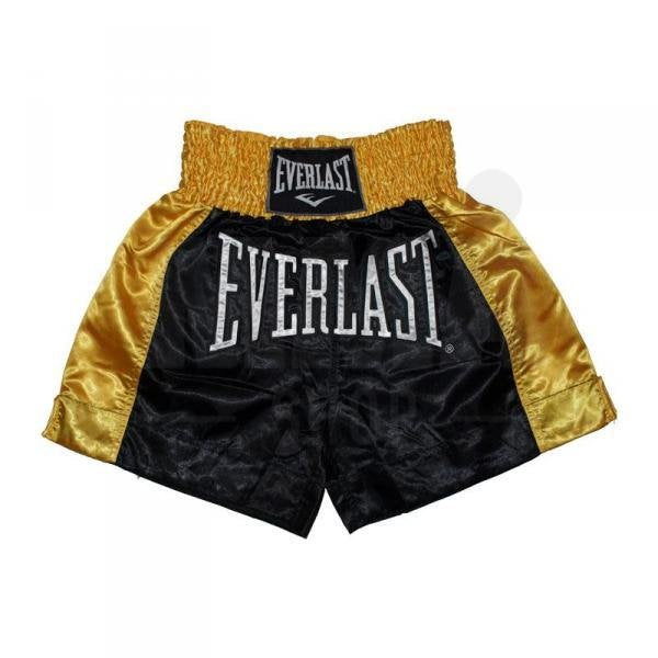 EVERLAST MUAY THAI SHORT TRADITIONELL - SCHWARZ/GOLD no-limit-fitness-and-fight-shop.myshopify.com