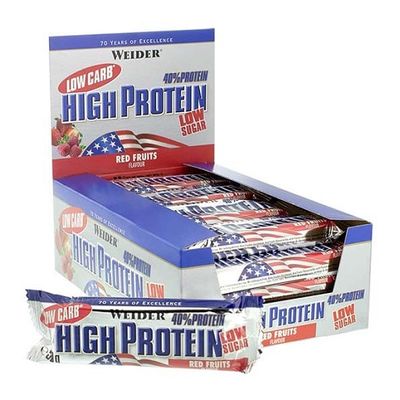 Weider Low Carb High Protein Riegel 24x50g no-limit-fitness-and-fight-shop.myshopify.com