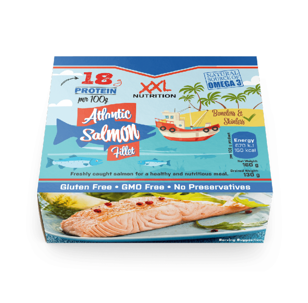 XXL Nutrition Ready to Eat Salmon
