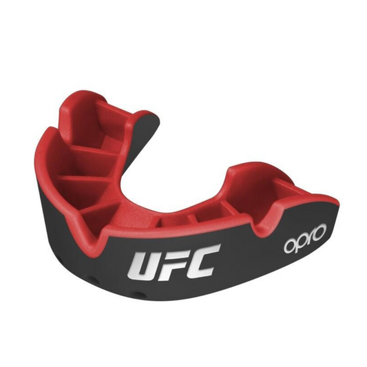 OPRO "UFC" Zahnschutz Silver - Black/Red, Senior
